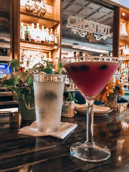 Cocktails and dinner at Chestnut
