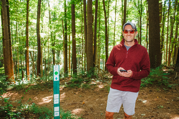 Tom on Biltmore trail