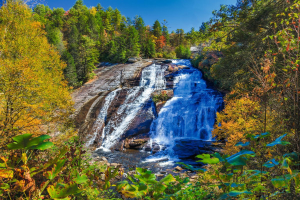 Waterfalls Near Asheville High Falls DuPont State Forest waterfalls in the fall