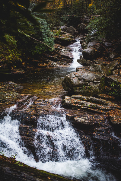 Skinny Dip Falls Waterfall NC