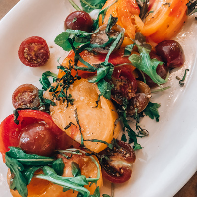 Tomato plate at Asheville Proper