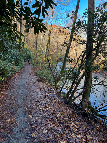 Brevard Bike Path along river