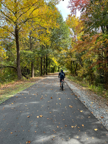 Tom biking Thermal Belt Trail Trail