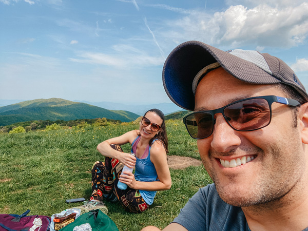 Christine and Tom at Max Patch