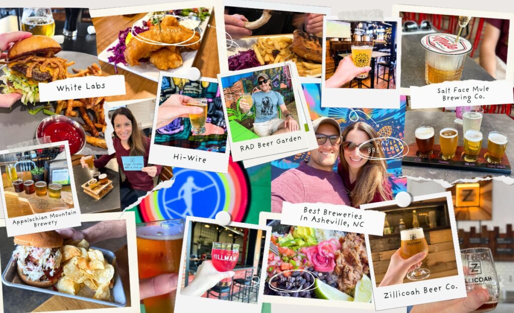 Photo collage of Breweries in Asheville