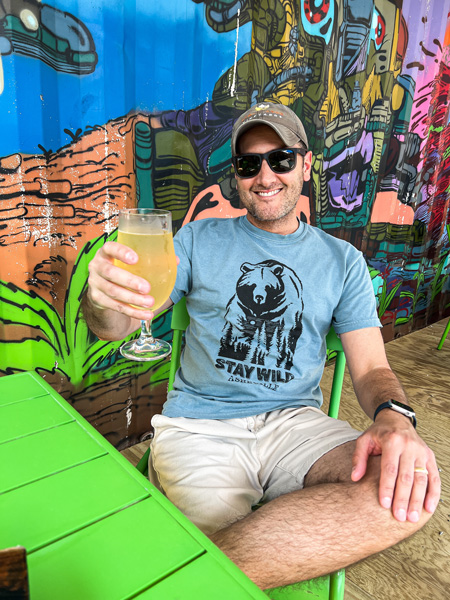 Tom at Hi-Wire RAD Beer Garden