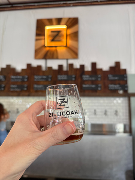 Zillicoah Beer Company Tasting glass