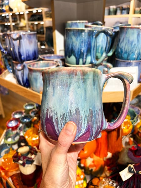 Pottery mug at Mountain Nest