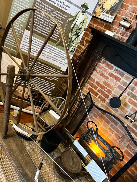 Swannanoa Valley Museum and History Center spinning wheel