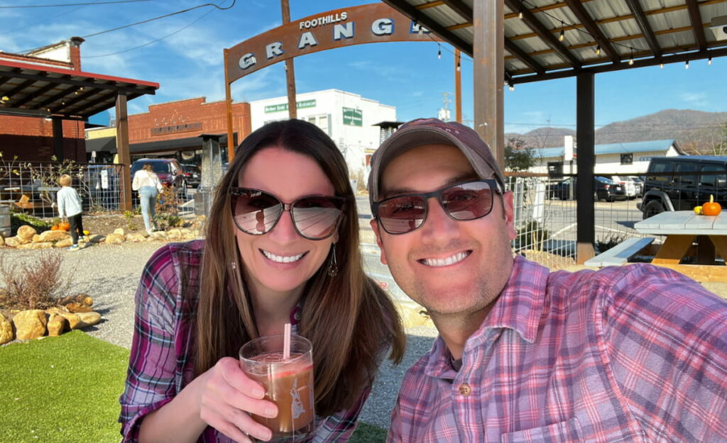 Things To Do In Black Mountain, NC Featured Image selfie with Christine and Tom