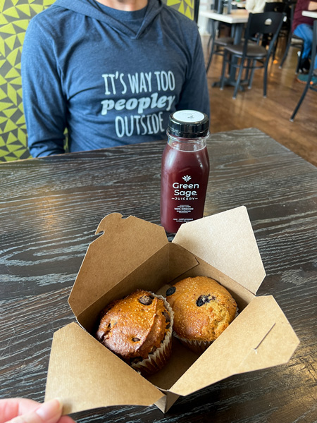 Muffins at Green Sage Cafe