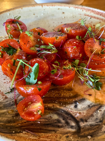 Tomato basil salad at Jargon