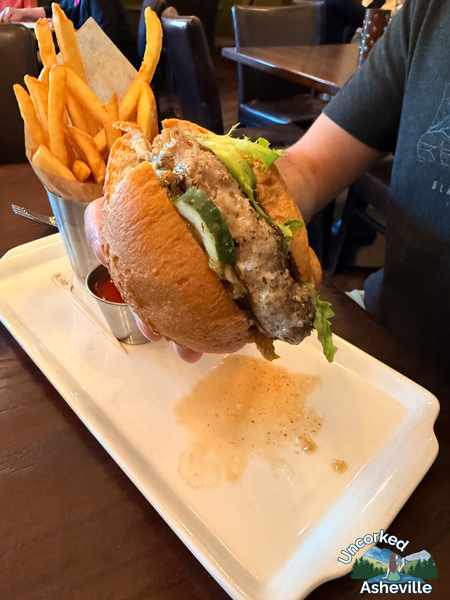 Cedric's Tavern Biltmore Pork Burger Asheville NC