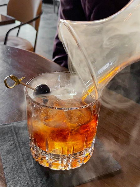 Smoky Old Fashioned at Times Bar