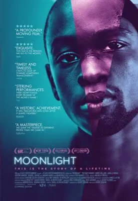 Moonlight Movie Poster with image of person's face