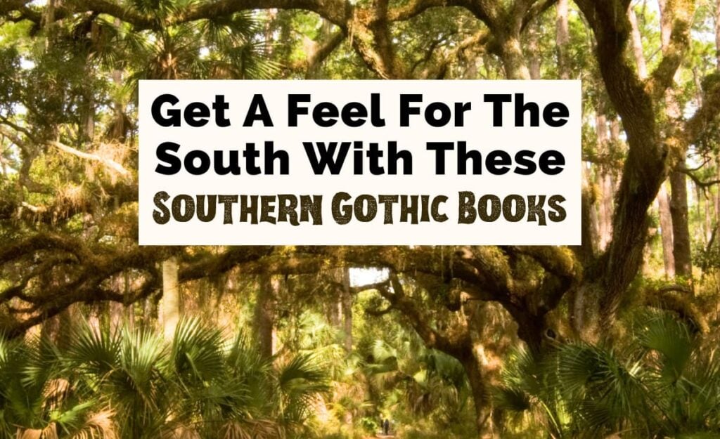 Get a feel for the South with these Southern Gothic Books featured photo with old oak tree over a road