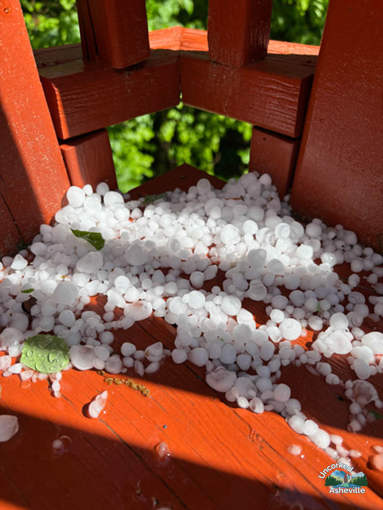 Hail in Asheville NC