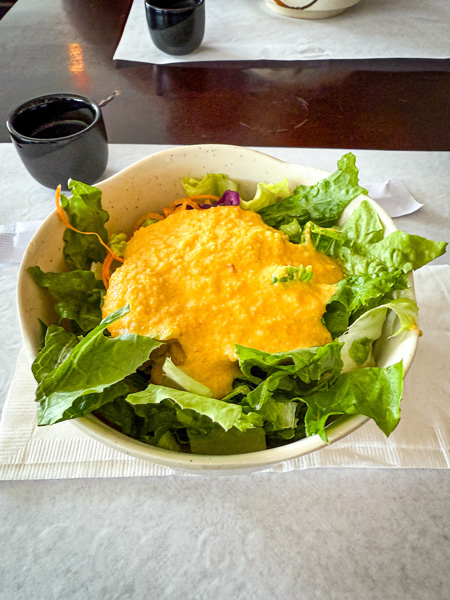 Umi Sushi lunch ginger salad