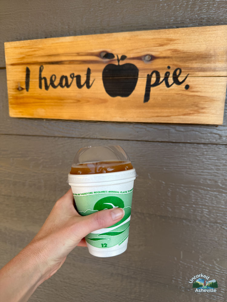 Apple Cider Slushie Justus Orchard Hendersonville NC