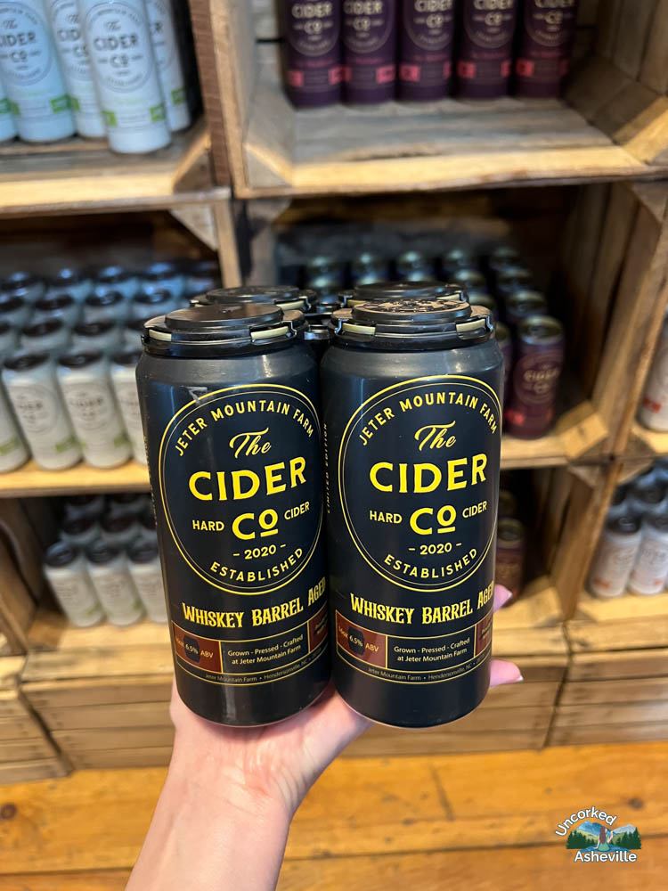 Jeter Mountain Farm Market canned market cider Hendersonville NC
