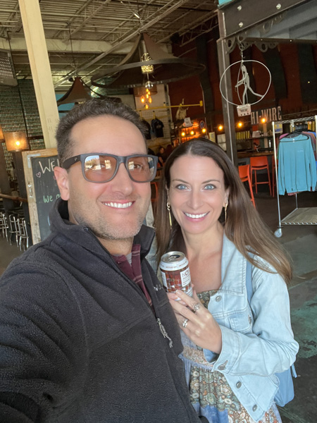 Us at Hi-Wire Brewing's Biltmore Village taproom