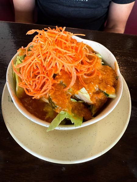 Soba Sushi and Noodles lunch special salad