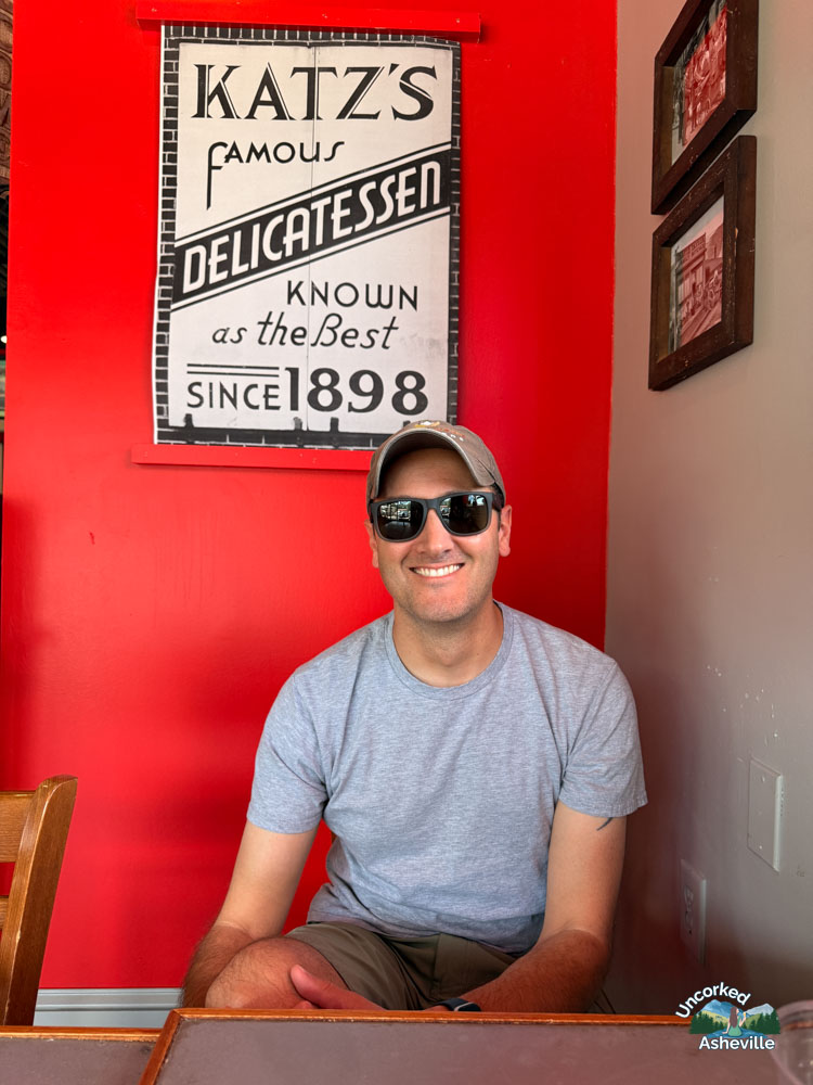 Tom at Zella's Deli Asheville NC