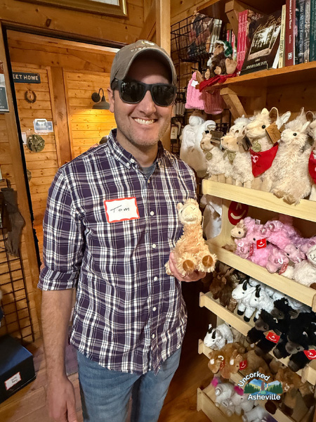 Tom in Apple Hill Farm Shop