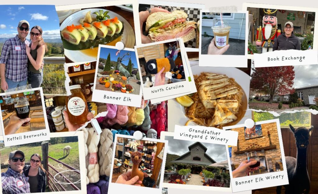 Banner Elk Itinerary photo collage