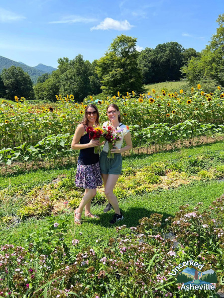 Women with Bouquets at Never Ending Flower Farm 