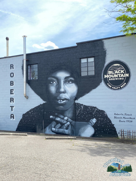 Black Mountain Brewing Roberta Flack Mural