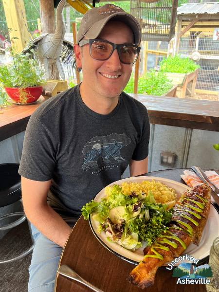 Tom with Bush Farmhouse Fish Black Mountain NC