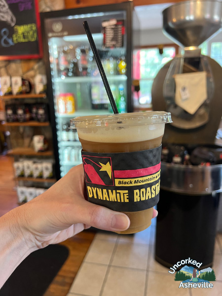 Dynamite Roasting Coffee Bar iced coffee Black Mountain NC