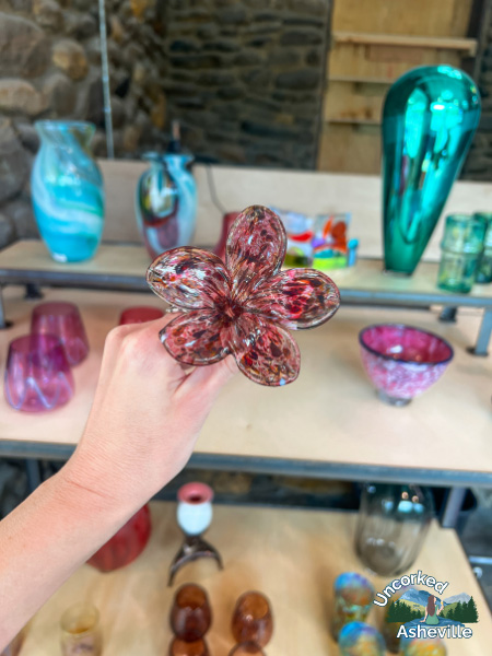 North Carolina Glass Center Flower Black Mountain NC