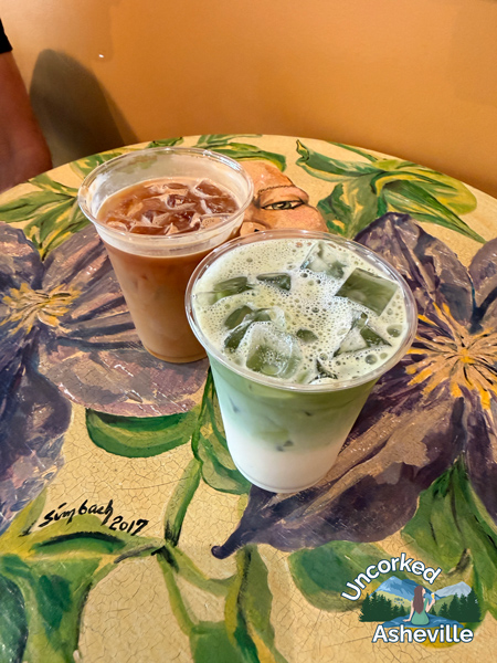 Zuma Coffee & Provisions Iced Matcha & Coffee Marshall NC