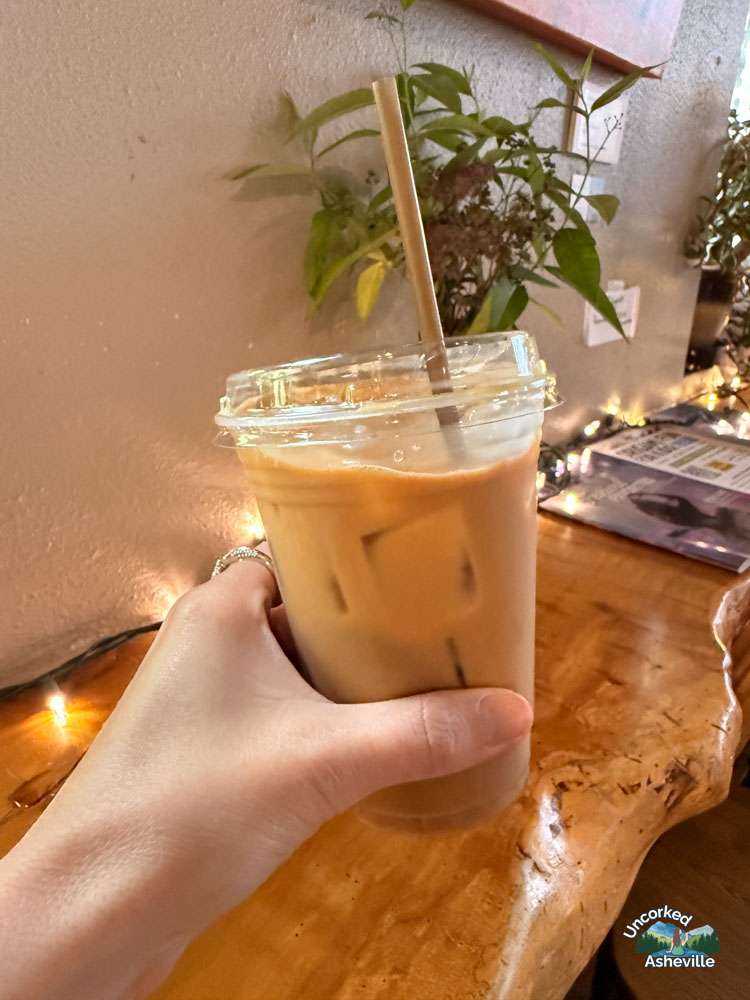 Filo Pastries Iced Latte Asheville NC 