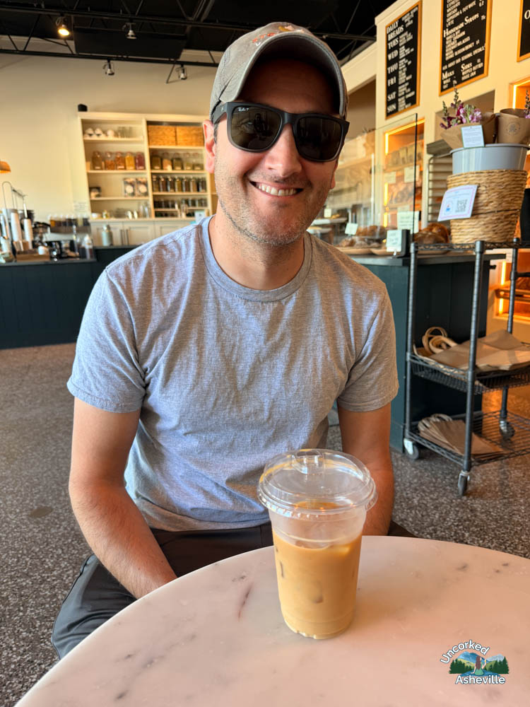 Tom with Owl Bakery Asheville NC Iced Coffee