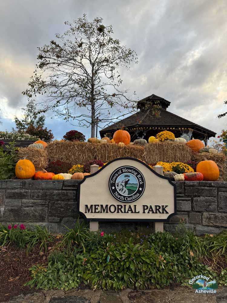 Blowing Rock NC Gazebo In Fall