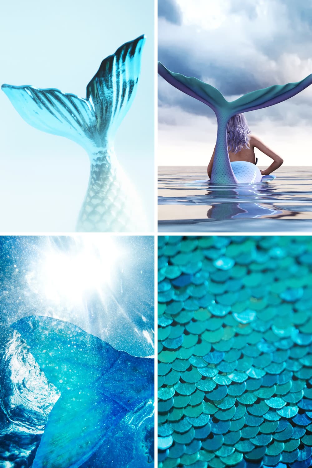 Mermaids of Cape Fear River NC photo collage