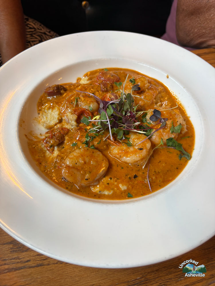 Lunch Shrimp Grits Stable Cafe Biltmore Asheville NC