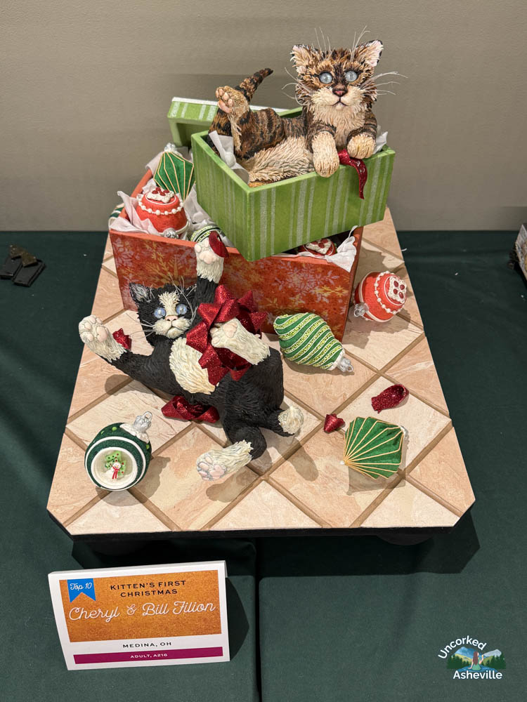 Omni Grove Park Inn National Gingerbread House Competition Cats Asheville NC