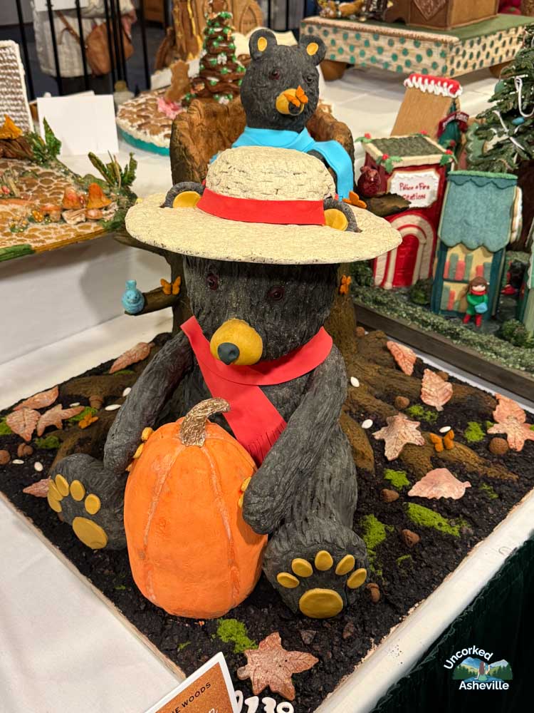Gingerbread House Competition black bear Asheville NC